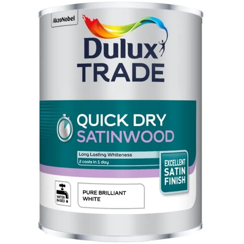 DuluxTrade Dulux Trade Quick Dry Satinwood - Pure Brilliant White