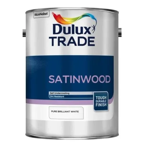 DuluxTrade Dulux Trade Satinwood Paint - Pure Brilliant White