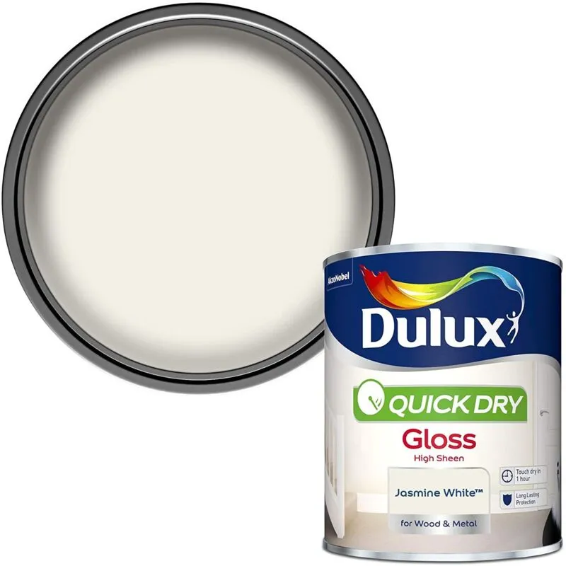 Quick Dry Gloss Colours - Jasmine White - 750ml - Dulux
