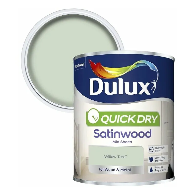 Quick Dry Satinwood - 750ml - Willow Tree - Dulux