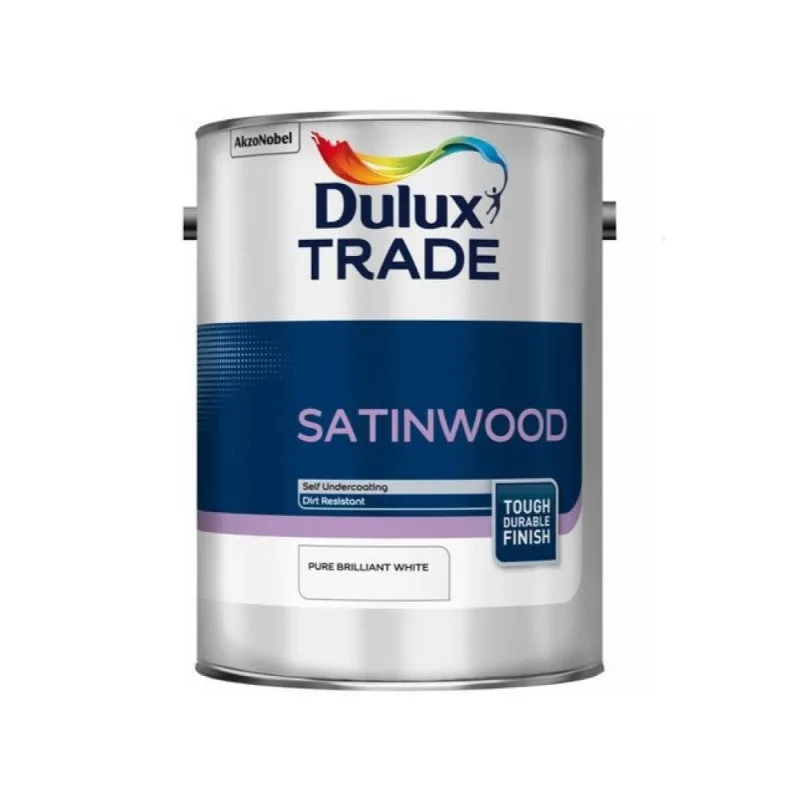 Dulux Trade Satinwood - Pure Brilliant White - 1 Litre