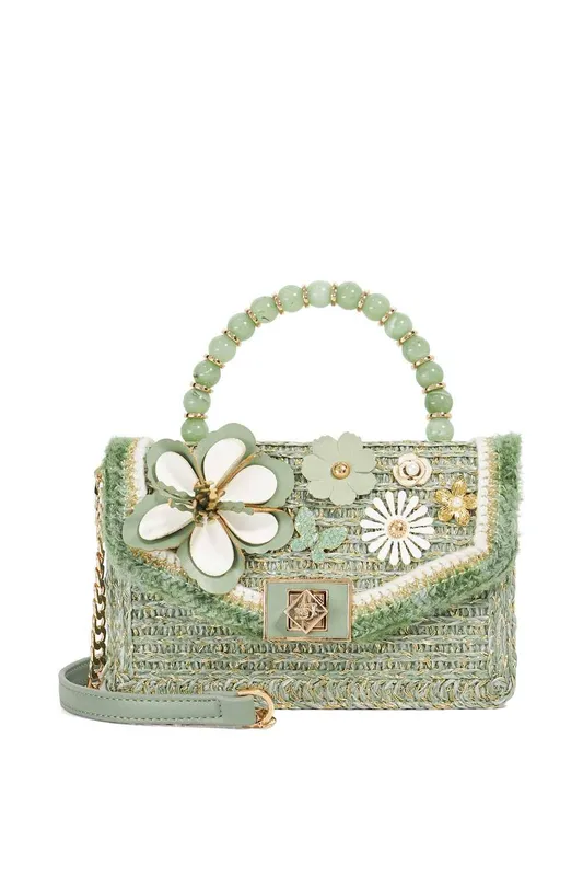 Dune London Women's 'Blooms' Bag in Green - Green