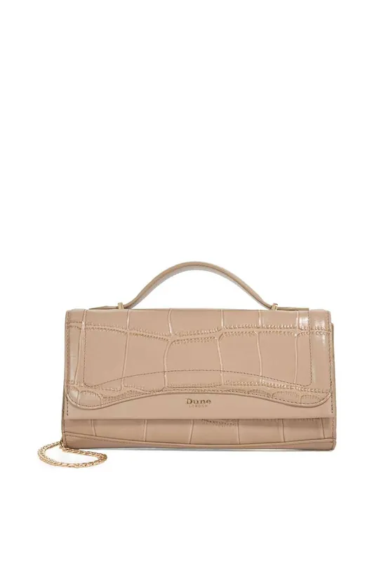 Dune London Women's 'Edited' Leather Bag in Light Beige - Light Beige