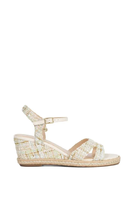Dune London Women's 'Kindal' Sandals in Cream Size: 6 Cream 6