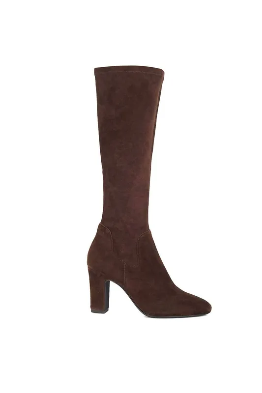Dune London Women's 'Simple' Knee High Boots in Brown Size: 6 - Brown