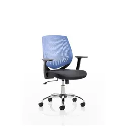 Dura Task Operator Chair Blue With Arms - OP000015