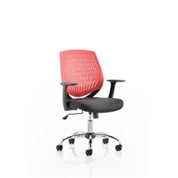 Dura Task Operator Chair Red With Arms - OP000020