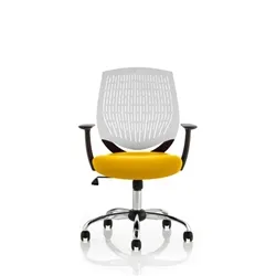Dura White Back Bespoke Colour Seat Senna Yellow