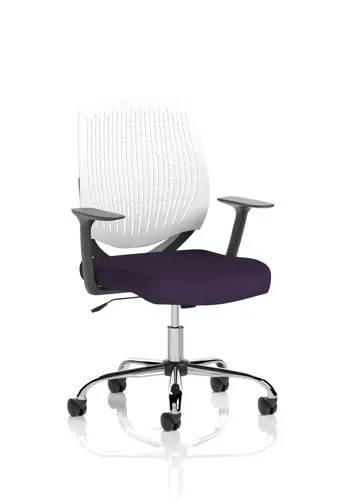 Dura White Back Bespoke Colour Seat Tansy Purple