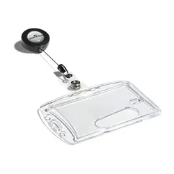 Durable Badge Reel ID Holder Clear