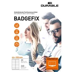 Durable Badgefix Self-Adhesive 46x105mm