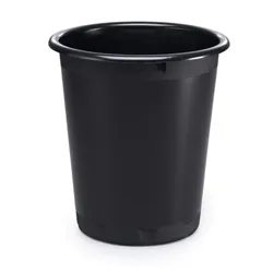 Durable Basic Waste Bin 13L Black