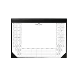 Durable Calendar Desk Mat Black 7291/01