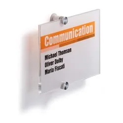 Durable Crystal Door Sign A5