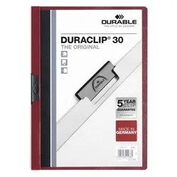 Durable Duraclip 30 A4 Folder Dark Red