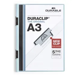 Durable Duraclip 60 A3 Folder Blue