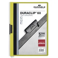 Durable Duraclip 60 A4 Folder Green