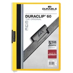 Durable Duraclip 60 A4 Folder Yellow