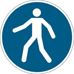 Durable Floor 'Use Walkway' Sign