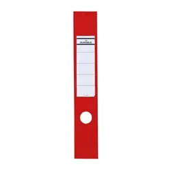 Durable Ordofix Spine Labels Self-adhesive Pvc Red [Pack 10] - 8090/03