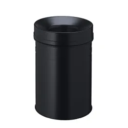 Durable Safe+ Waste Bin 15L Black