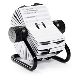 Durable Telindex Rotary File Black