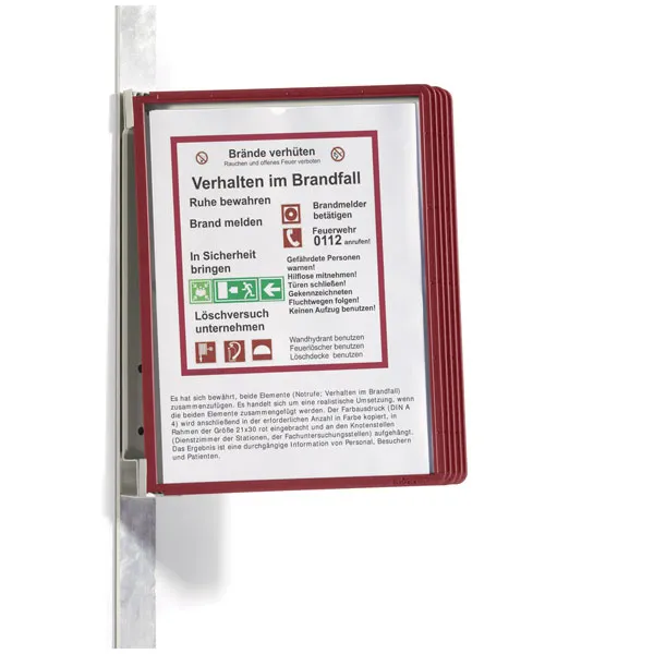 Durable Vario Magnet Wall 10 A4 Black