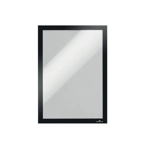 Durable Duraframe Self Adhesive Magnetic Signage Frame 10 Pack A4 Black Black