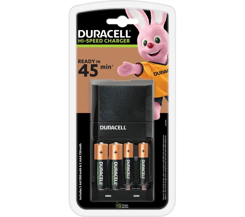 Duracell Speedy Charger Black One Size unisex