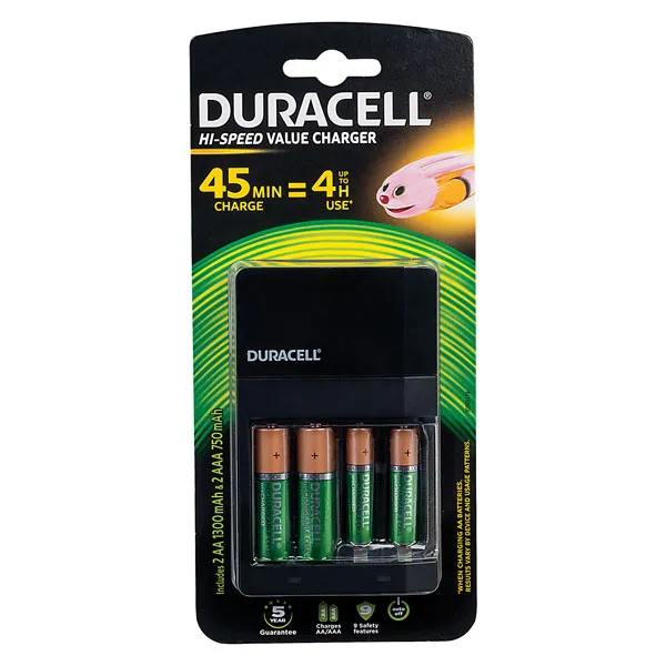 Duracell Battery Charger CEF27 45Mins Charge