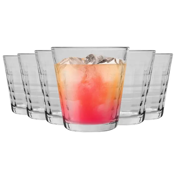 Duralex Prisme Drinking Glasses - 220ml - Clear - Pack of 6 Clear