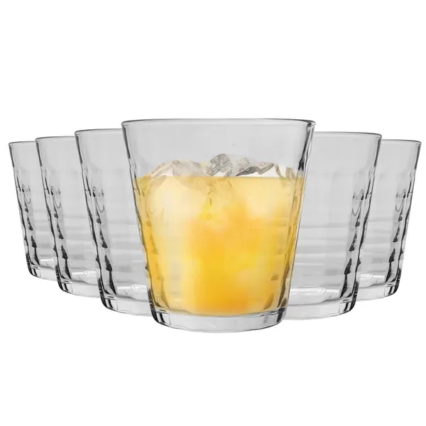 Duralex 275ml Clear Prisme Tumbler Glasses - Pack of Six