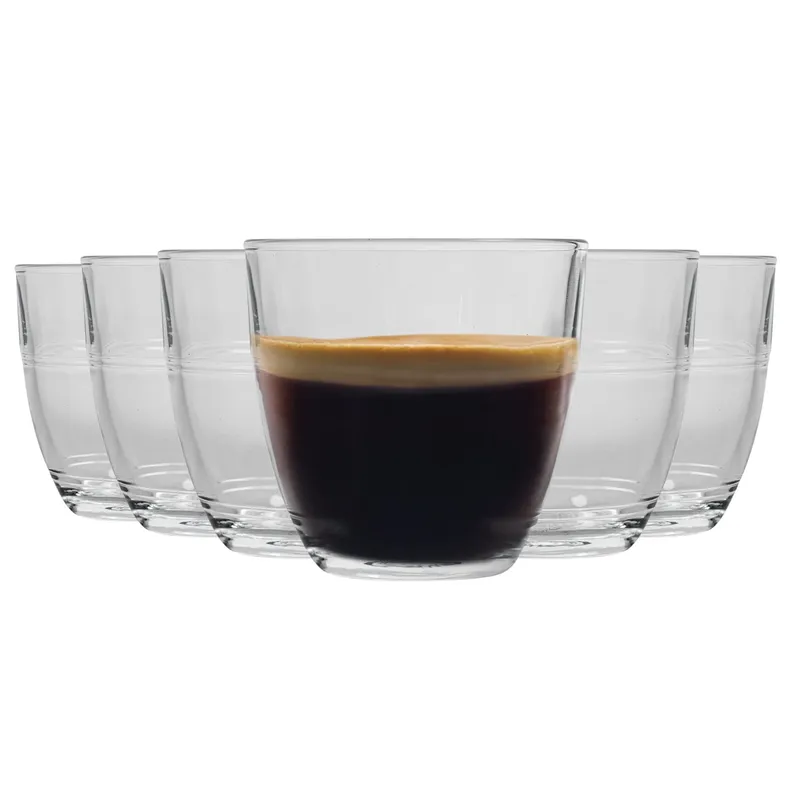 Duralex Gigogne Glass Tumblers - 160ml - Pack of 6 in Clear Clear