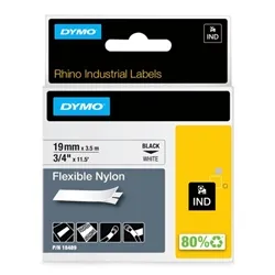 Dymo RhinoPRO Industrial Flexible Tape 19mm White - 18759/S0718120
