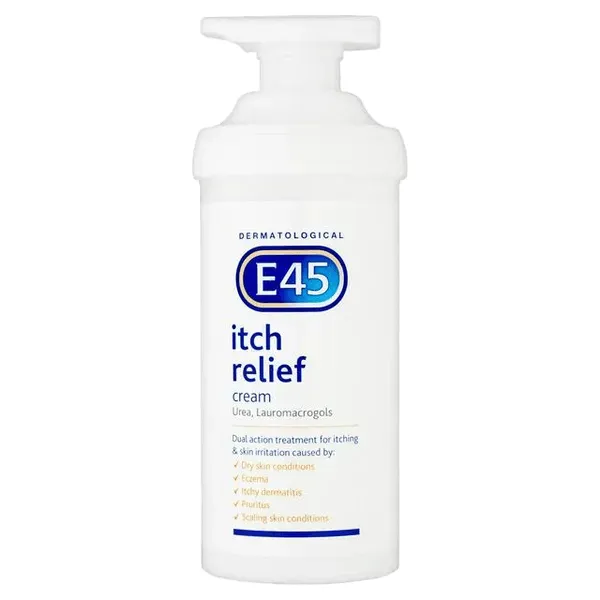 E45 Itch Relief Cream Pump Dispenser 500g