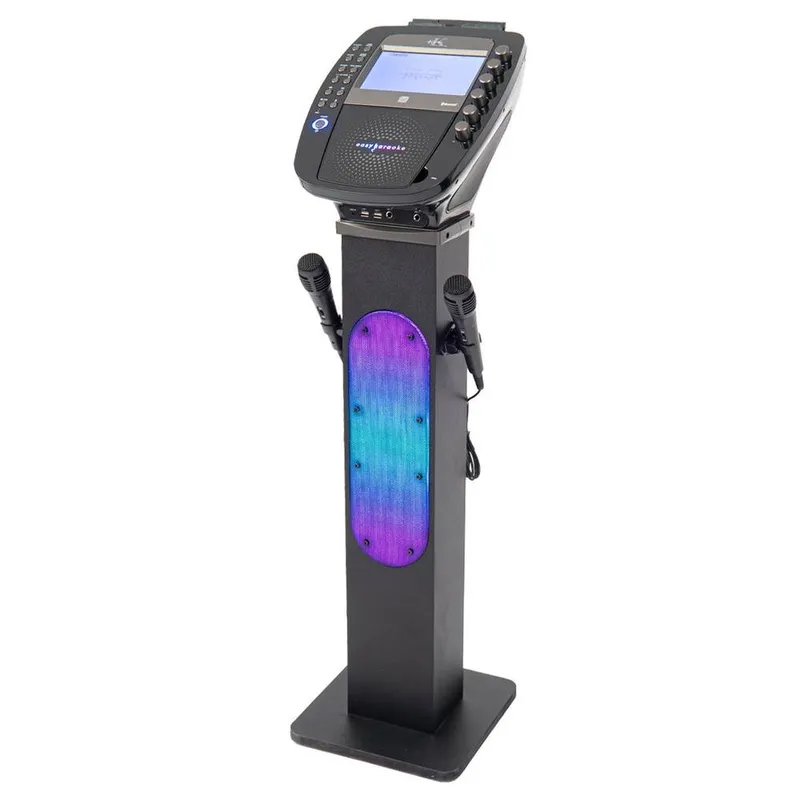Easy Karaoke 'EKS878BT' Bluetooth Pedestal Karaoke System - Black Black
