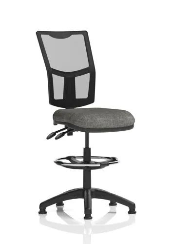 Eclipse Plus II Lever Operator Chair Mesh Back Charcoal Draughtsman