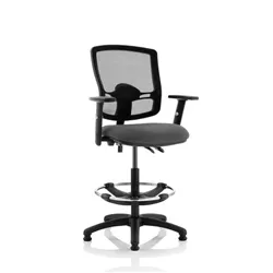 Eclipse Plus II Lever Operator Chair Mesh Back Charcoal Draughtsman