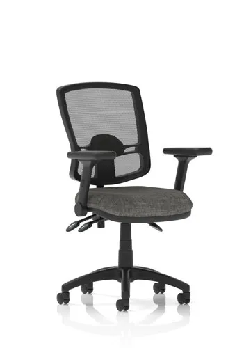 Eclipse Plus Iii Deluxe Mesh Back Charcoal Seat Adjustable Arms