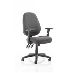 Eclipse Plus XL Lever Task Operator Chair Charcoal Adjustable Arms