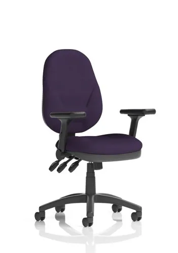 Eclipse Plus XL Operator Chair Tansy Purple Adjustable Folding Arms