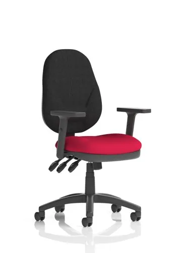 Eclipse XL Iii Lever Task Operator Chair Black Back Cherry