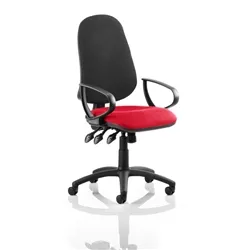Eclipse XL Iii Lever Task Operator Chair Black Back Cherry