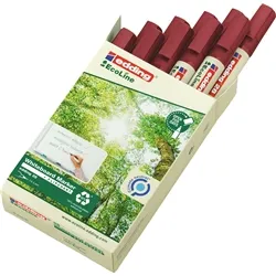edding 28 EcoLine Whiteboard Bullet Tip Marker Red PK10