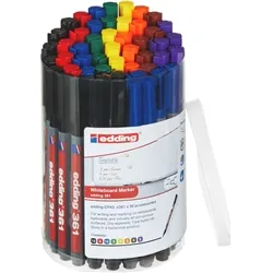 edding 361 Whiteboard Marker Assorted (50 Pack)