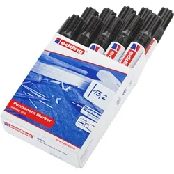 edding 500 Permanent Marker Chisel Tip 2-7mm [Pack 10] - 4-500001