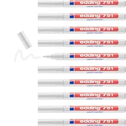 edding 751 Paint Marker Fine Bullet Tip 1-2mm [Pack 10] - 4-751049