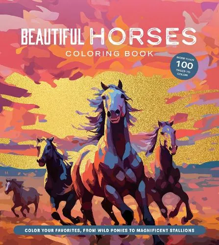 Editors of Chartwell Books Beautiful Horses Coloring Book