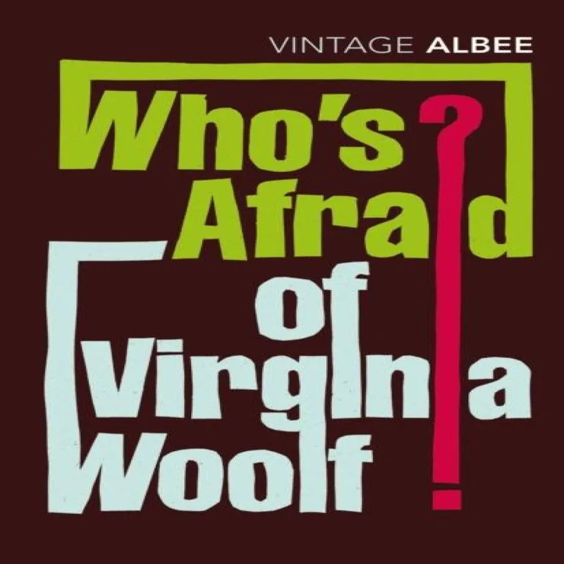 Edward Albee Who's Afraid Of Virginia Woolf Paperback Book Multicolor