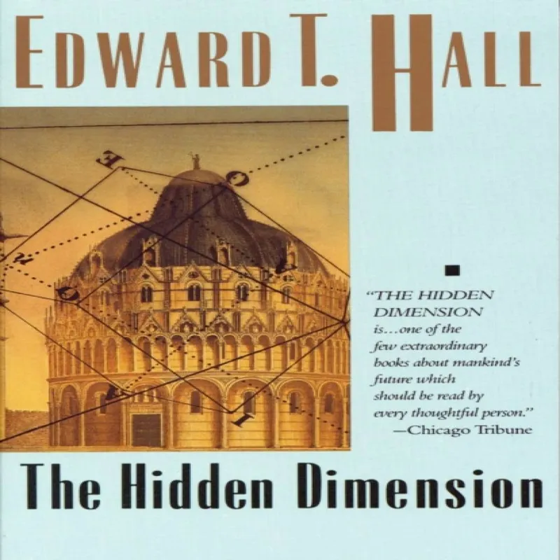 Edward T. Hall Hidden Dimension Paperback Book Multicolor